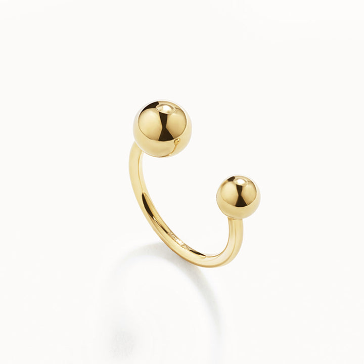 Medley Ring Open Ball Ring in Gold
