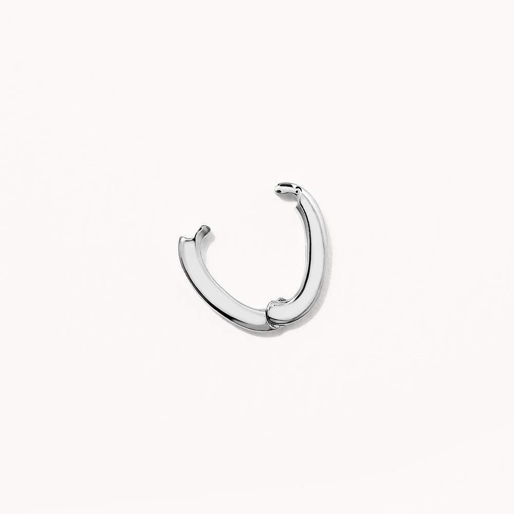 Oval Pendant Clasp in Silver