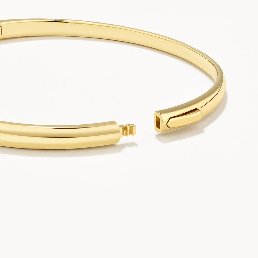Polished Plain Bangle in Gold | Medley Jewellery