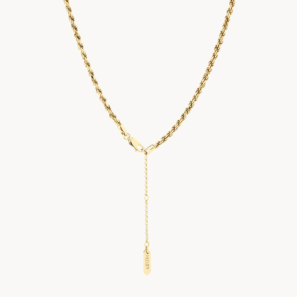 Rope Chain Necklace in Gold