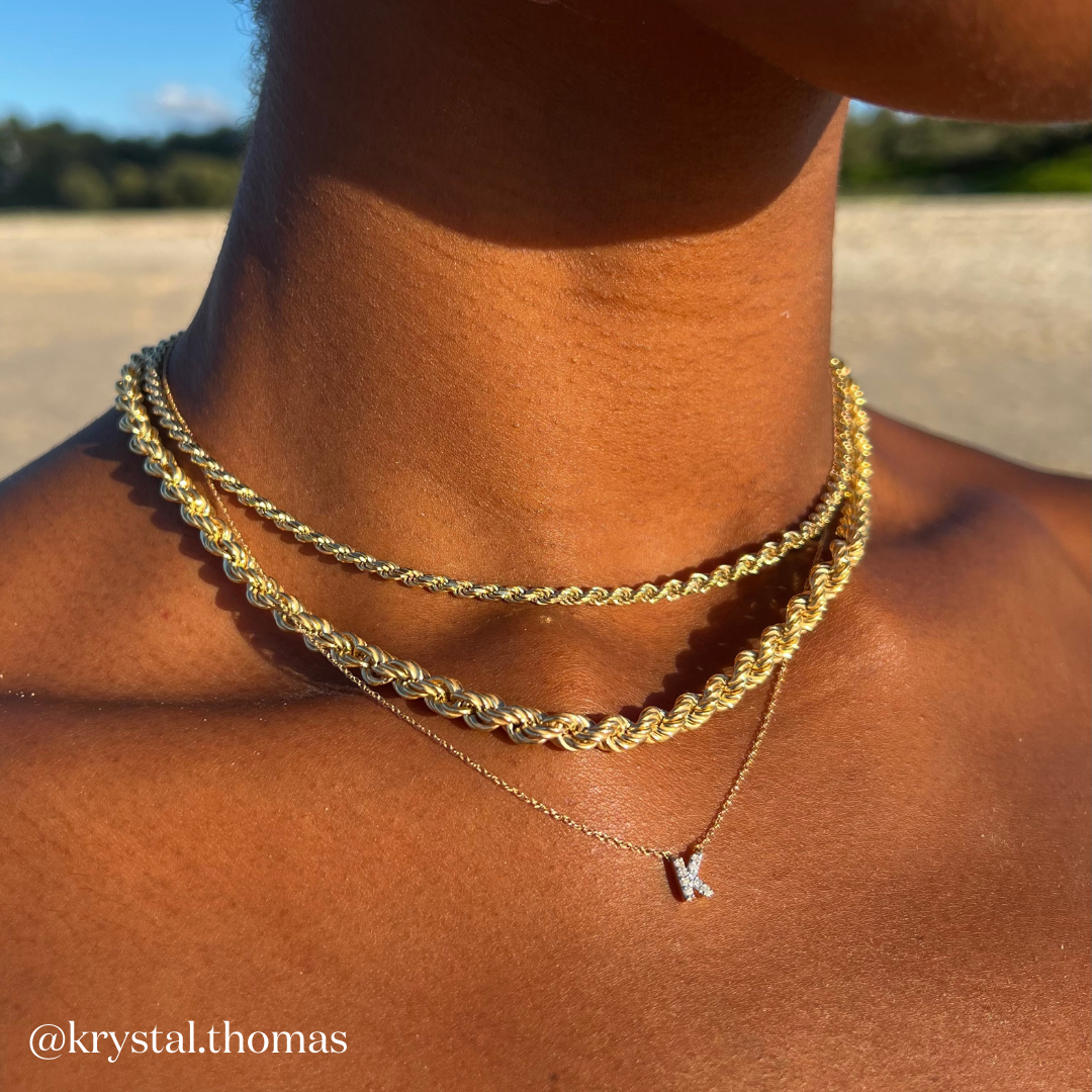 Rope Chain Necklace in Gold Medley Jewellery