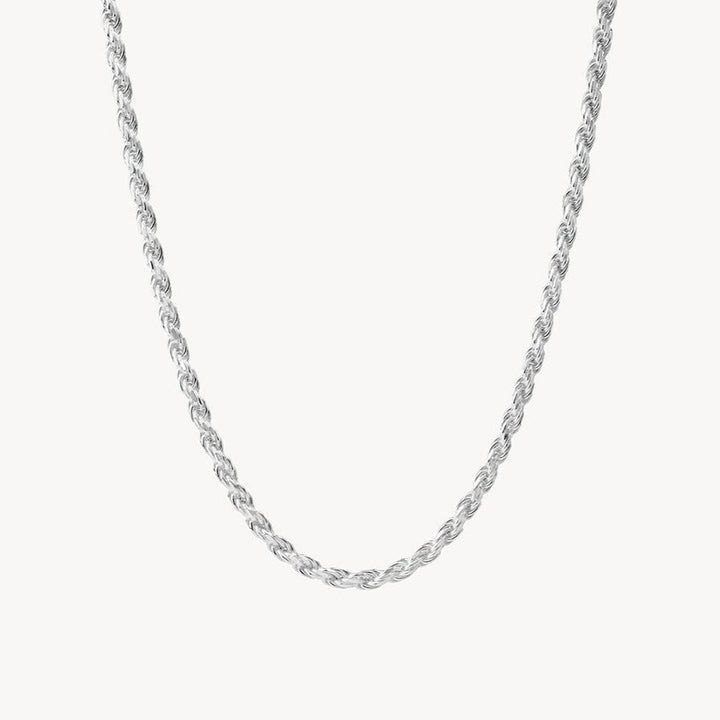 Medley Necklace Rope Chain Necklace in Silver