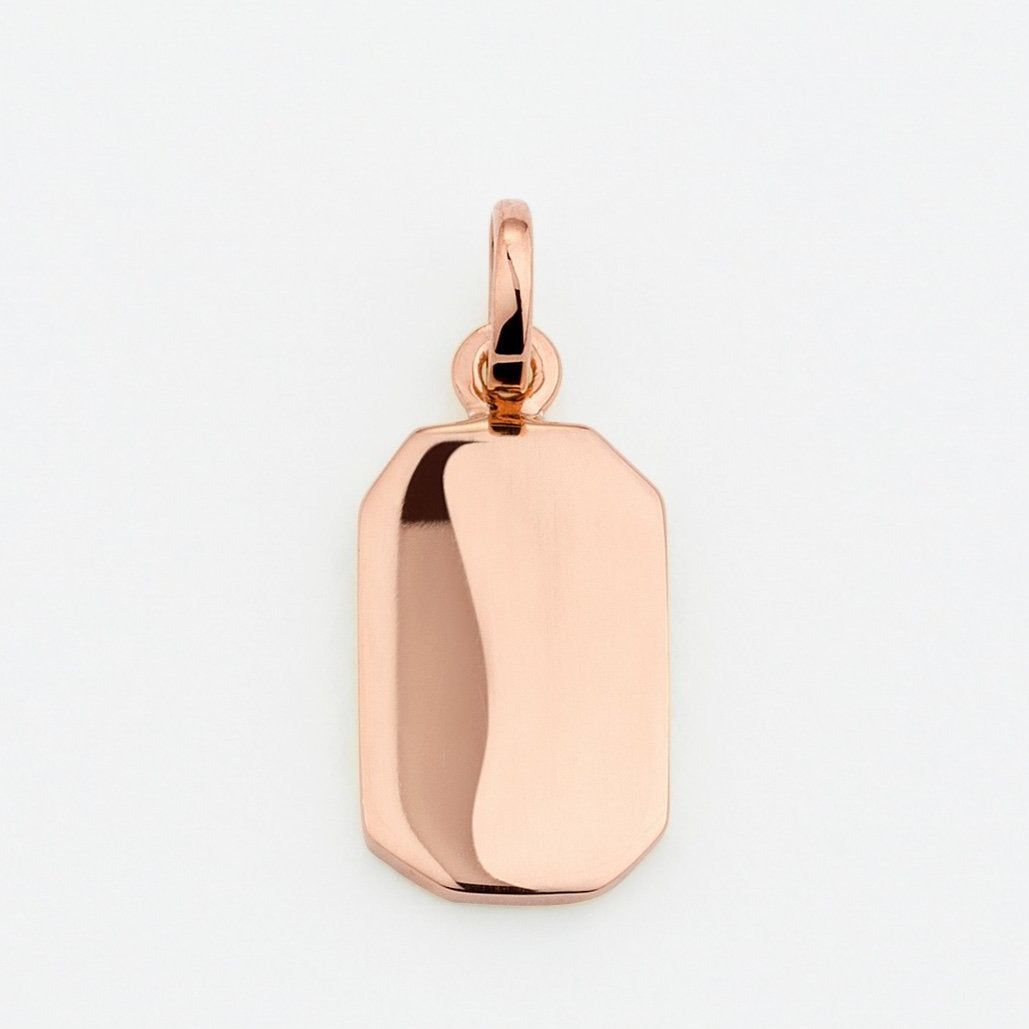 Rectangle Pendant in Rose Gold