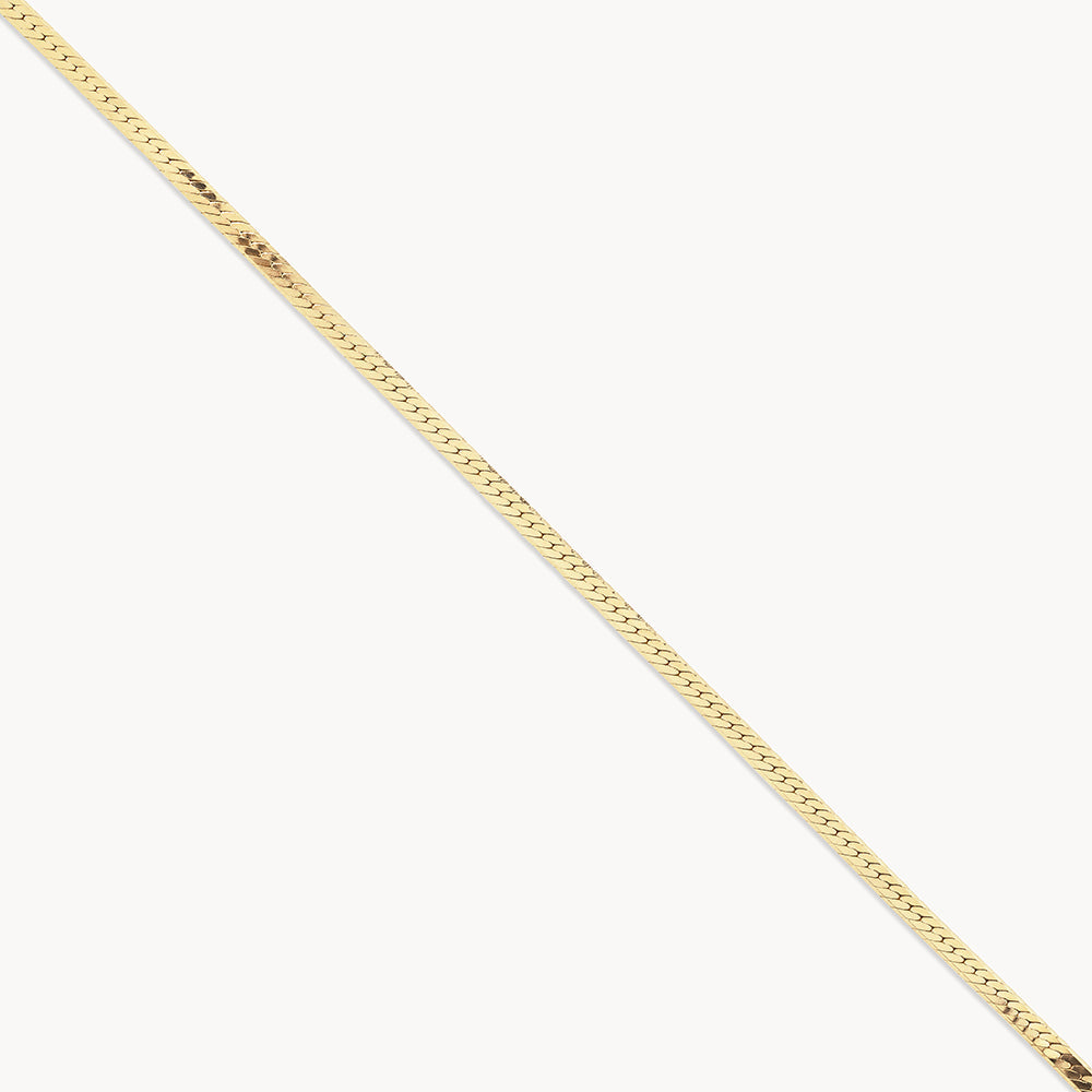 Medley Necklace Slinky Herringbone Chain in Gold