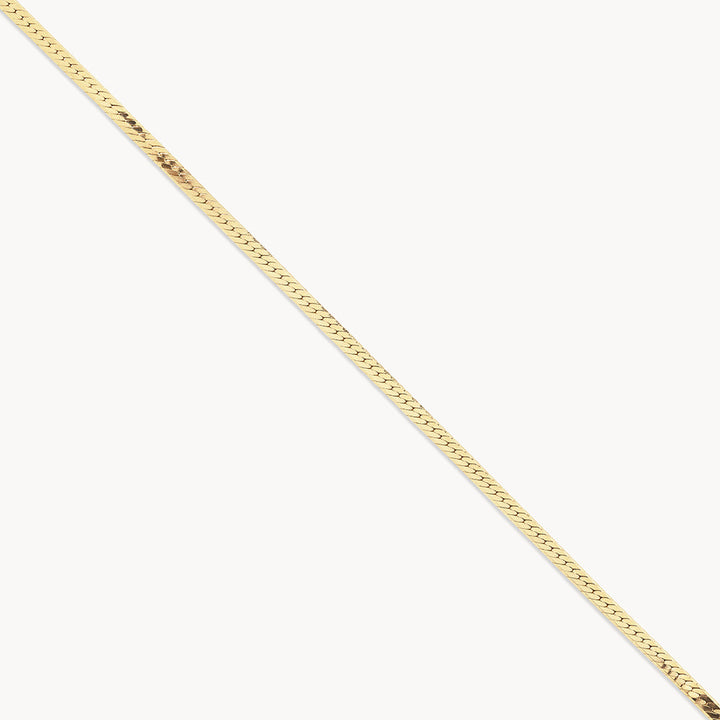 Medley Necklace Slinky Herringbone Chain in Gold