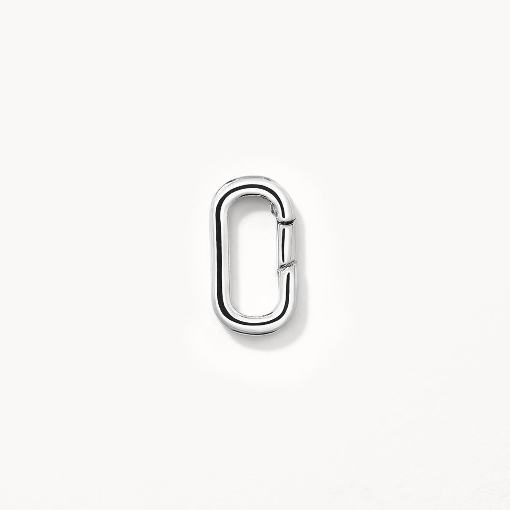 Medley Necklace Square Boyfriend Paperclip Chain Necklace in Silver