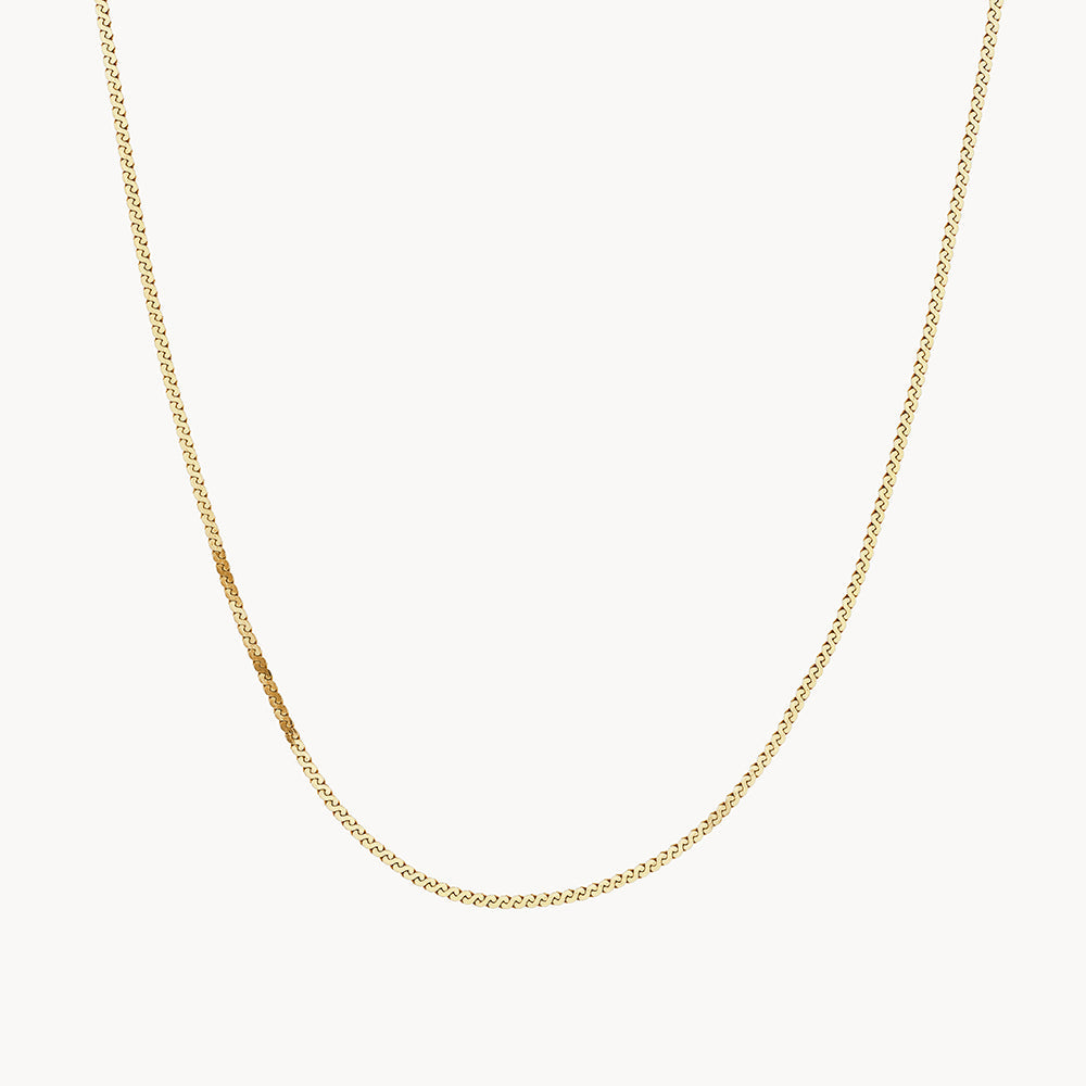 Viper Choker Chain Necklace in Gold